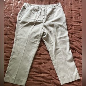 J Jill cropped linen pants